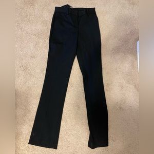 Express black columnist professional pants size 0 barely boot midrise stretch.